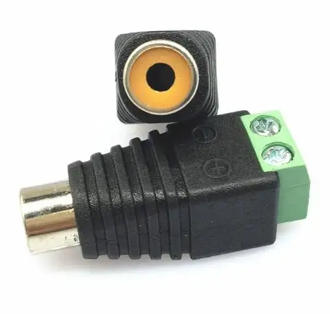 

5pcs/lot RCA Female Plug to AV Terminal Connector Adapter No Welding for Audio and Video