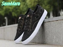 Черный Мужская обувь повседневная обувь мужчины Lace-Up парусиновая обувь модные весенние новые Мокасины дышащие мужские туфли на плоской подошве водонепроницаемые Мокасины Мужская обувь