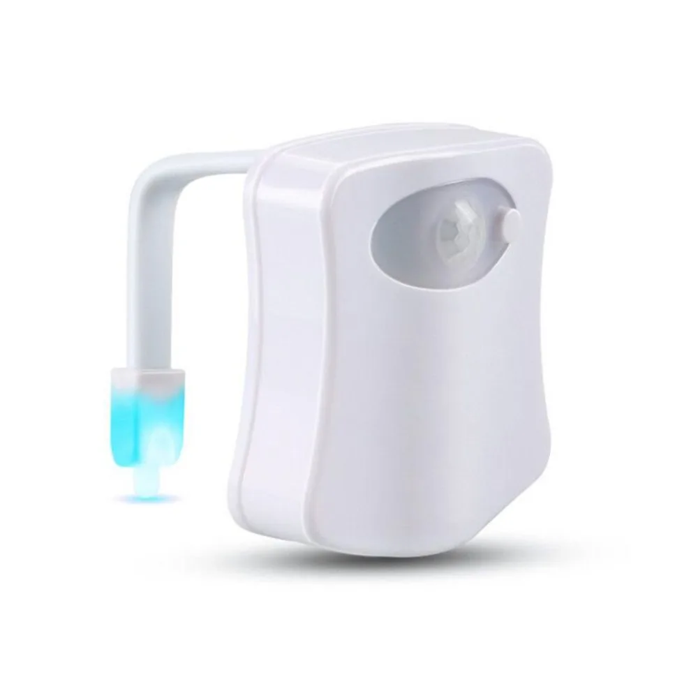  Bathroom Toilet Light LED Nightlight Body Motion Activated On/Off Seat Sensor Lamp 8 Colors PIR Toi - 32899257741