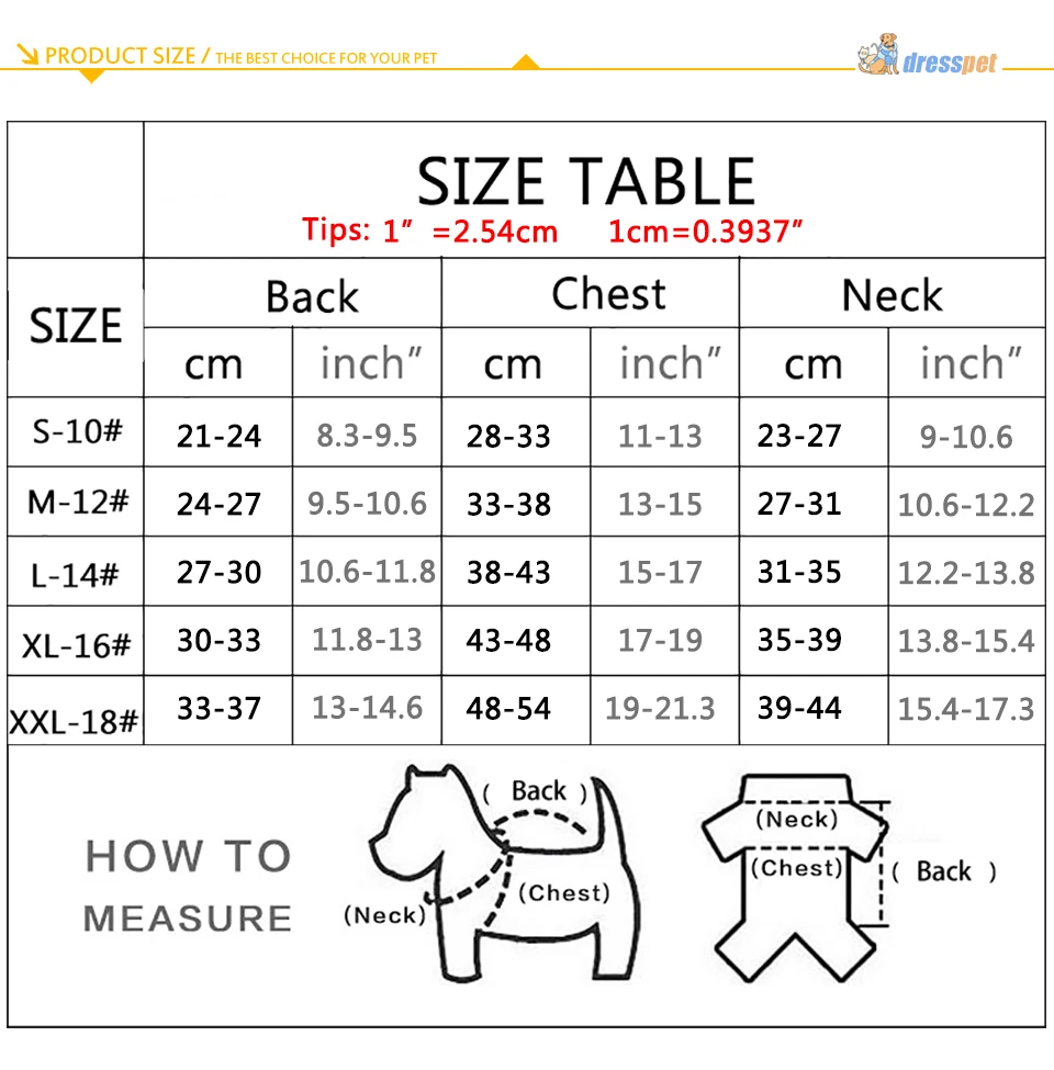DRESSPET Pet Dog down jacket Winter Overalls For Dogs Thick Warm Coat Waterproof Fabric Winter Clothes For Small Dogs Chihuahua 302 (12)