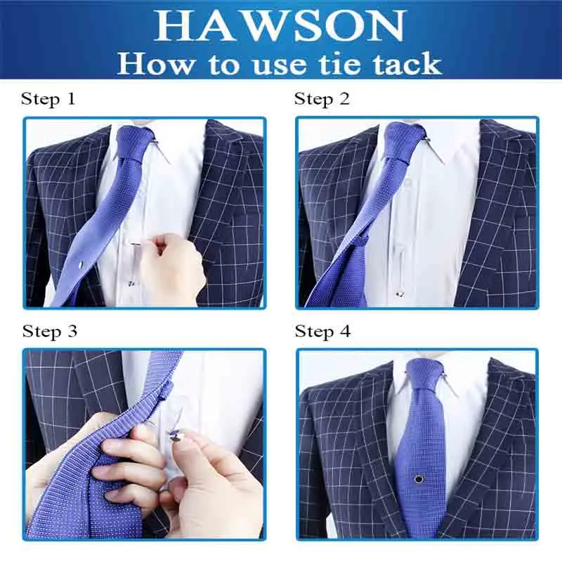HAWSON круглый хрустальный галстук для Мужские украшения для футболки модный галстук булавка подарок для мужчин