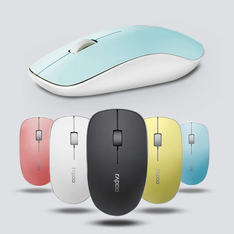 עכבר אלחוטי שקט - דונגל USB - מבית RAPOO - צבעי שחור/לבן - ב- 15.43 $ ! 2 3500P-16