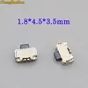 ChengHaoRan 10pcs/20pcs Reel Packing Tactile button key Switch Momentary Tact Button 1.8x4.5x3.5mm(2X4mm) for phone side push ► Photo 1/3