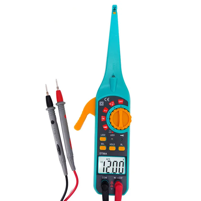 

Multi-function Vehicle Battery Tester Repair Automotive Car Diagnostics New Digital Multimeters With Probe Test