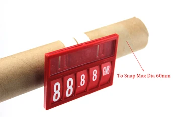 

POP Name Card Card Price Sign Display Rack Label Card Holder Frame Reel Clip Replaceable Number Unit Tag in Supermarket 10 sets