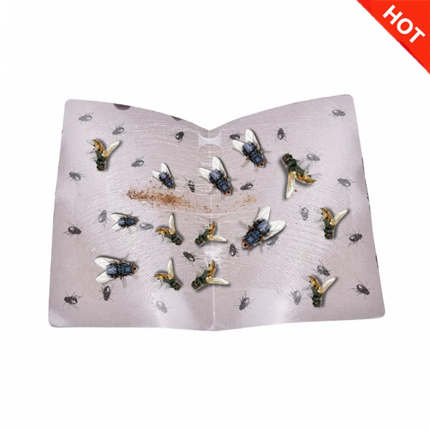 

Sticky Fly Paper Fly Flies Trap Catcher Bugs Insects Catcher Board Drop Shipping 8JL9