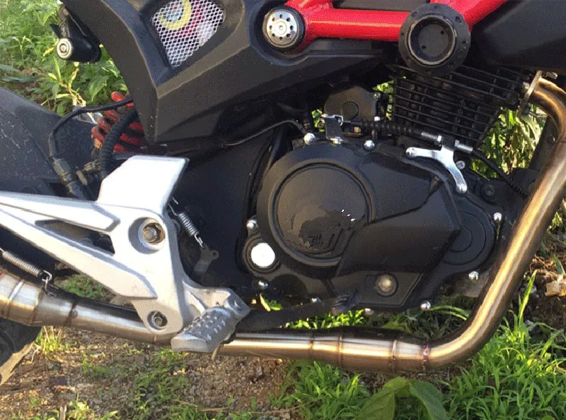 Tkosm MSX 125 мотоцикл изменение Глушитель Лазерная маркировка из нержавеющей стали с DB убийца подключения трубы для Honda MSX125