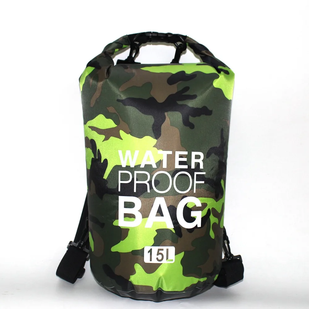 Camouflage Waterproof Dry Bag 2L 5L 10L 15L 20L 30L Rafting Drifting Canoe Travel Kit Pouch Storage Bag  (29)