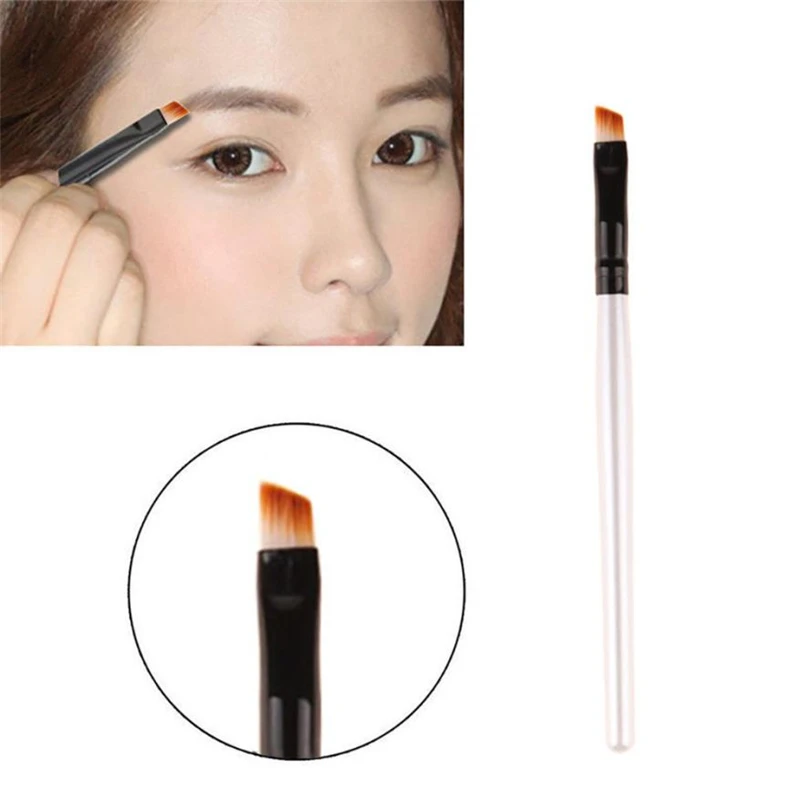 

1 Pcs Eyebrow Brushes brochas para maquillaje Professional Flat Angled Eye Brow Eyeliner makeup brushes pinceaux maquillage