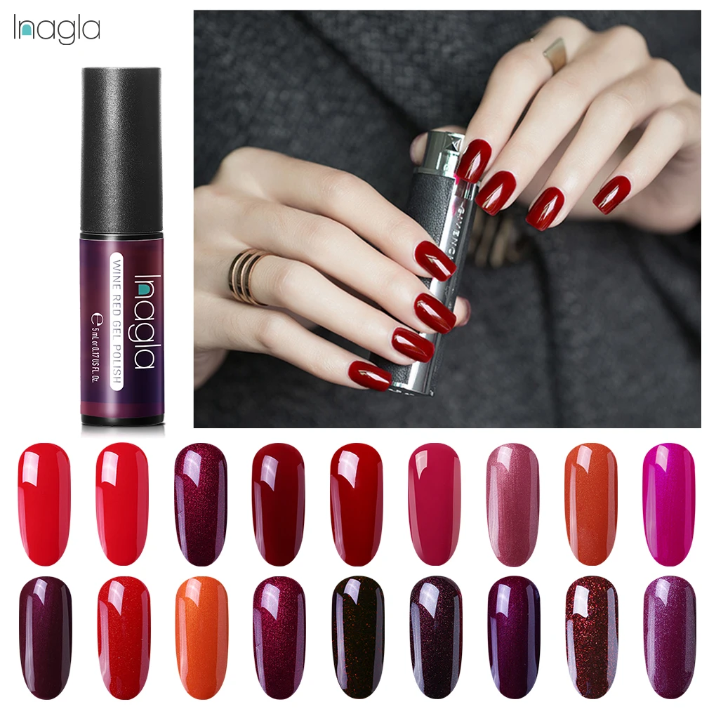

Inagla Gel Nail Polish 1 Bottle Nail Art Manicure 5ml Primer Acrylic Gel Lacquer UV Lamp of Nails Soak Off Nails Accessoires