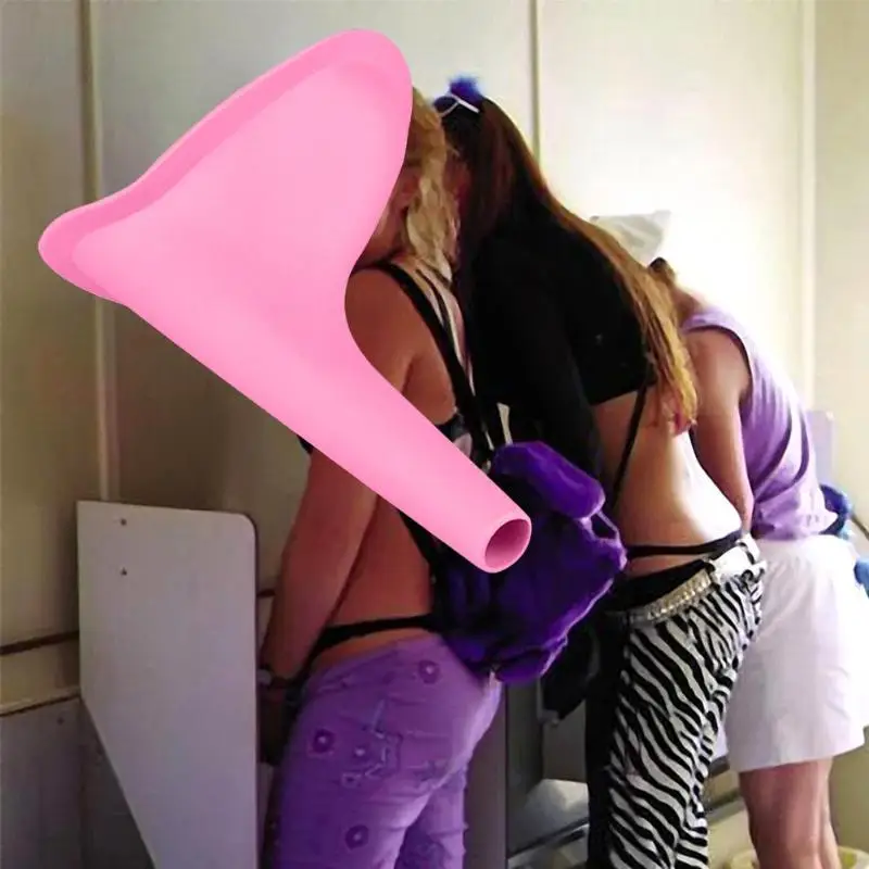 

Women Girls Urinal Soft Silicone Urination Device Travel Outdoor Camping Stand Up Pee Girl Urine Toilet Parts Urinals Fixture