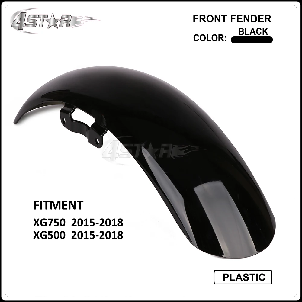 Motorbike Plastic Black Front Fender Protector Guard Cover For Harley Davidson Street XG750