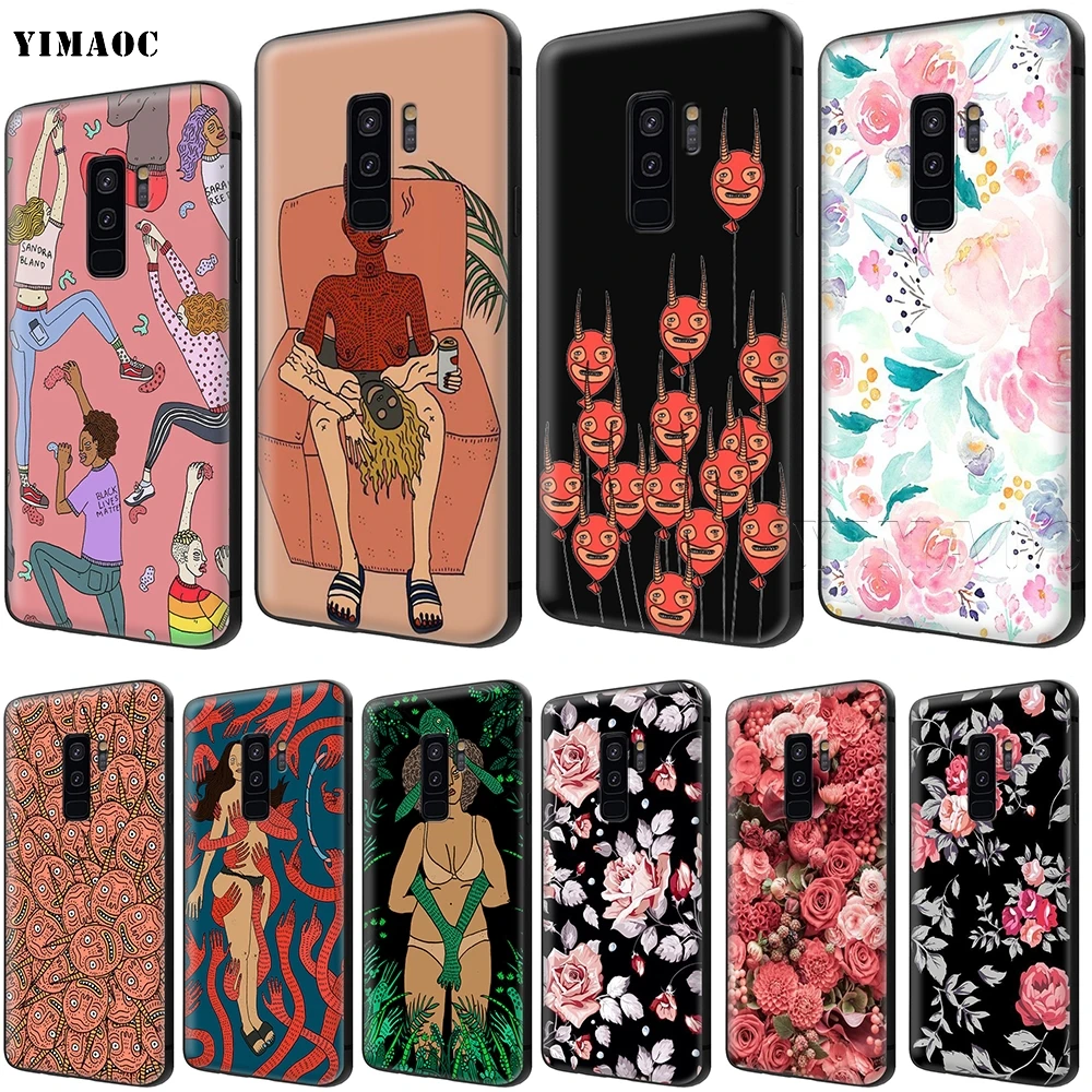 

YIMAOC polly nor Soft Silicone Case for Samsung Galaxy S6 S7 Edge S8 S9 Plus A3 A5 A6 Note 8 9