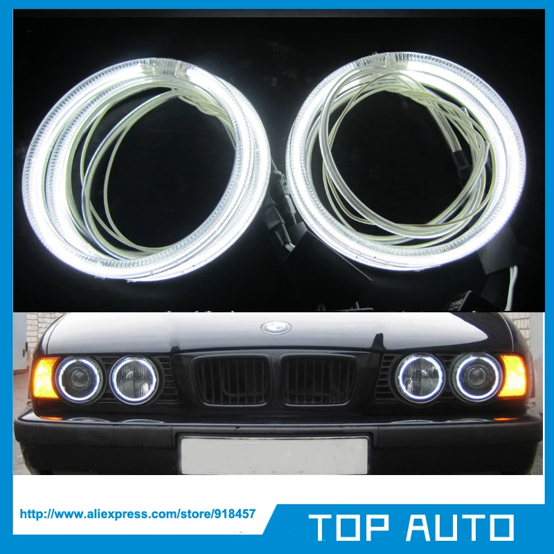 4*120 мм белые CCFL ангельские глазки кольца с ореолом для BMW E30 E32 E34 1984 1990