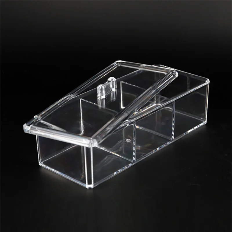 transparent Acrylic Organizer Holder Cotton swab box Makeup Organizer Drawersdesktop Organizer Jewelry Case for Cosmetics