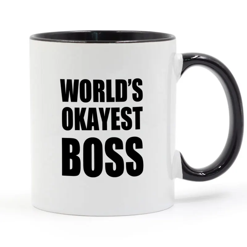 

Fun Best Boss Mug Ceramic Coffee Milk Tea Cup Creative DIY Gifts Shop Mugs 11oz C170