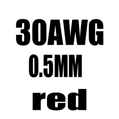 Телфлон посеребренный провод для наушников сигнальный провод 30AWG диаметр 0,5 мм импортный PTFE высокотемпературный провод кабель для гарнитуры - Цвет: red