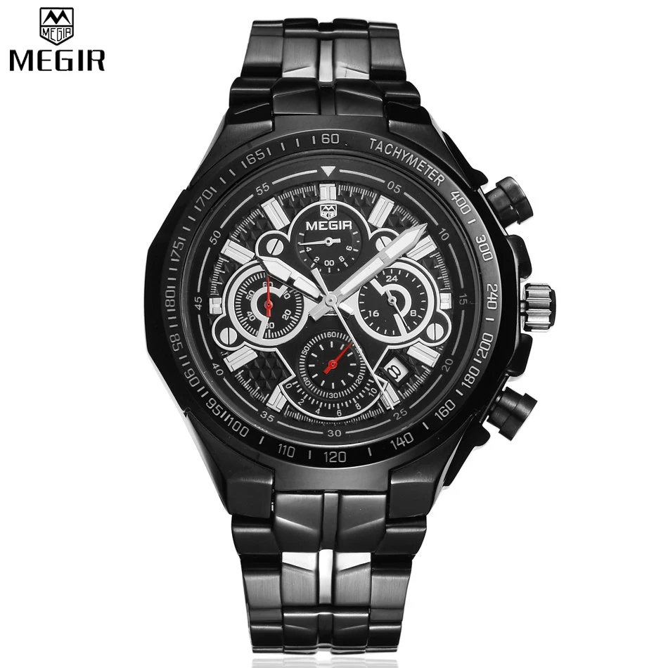 

MEGIR Brand Quartz Watches Men Waterproof Multifunction Watch Men's Top Brand Military Chronograph Watch Relogio Masculino 2016