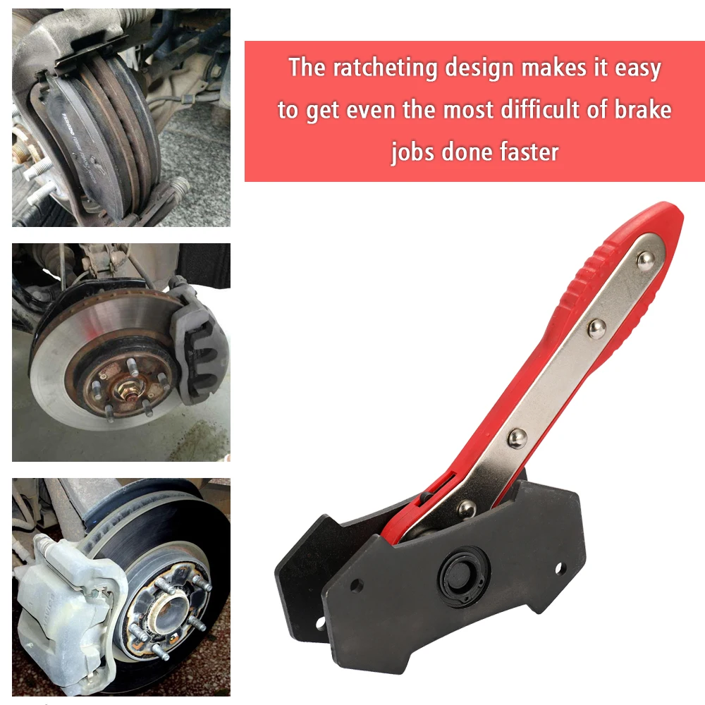 

4 in 1 Car Ratchet Brake Piston Caliper Spreader Tool Brake Caliper Press Twin Quad Separator Pad Install Tool