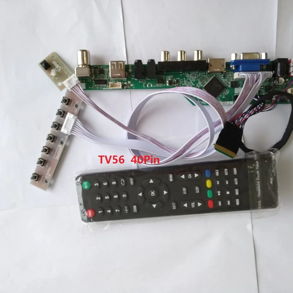 

kit for LP173WD1(TL)(E1) LCD LED 40pin LVDS HDMI USB Screen panel Controller board driver 17.3" remote VGA TV AV 1600X900