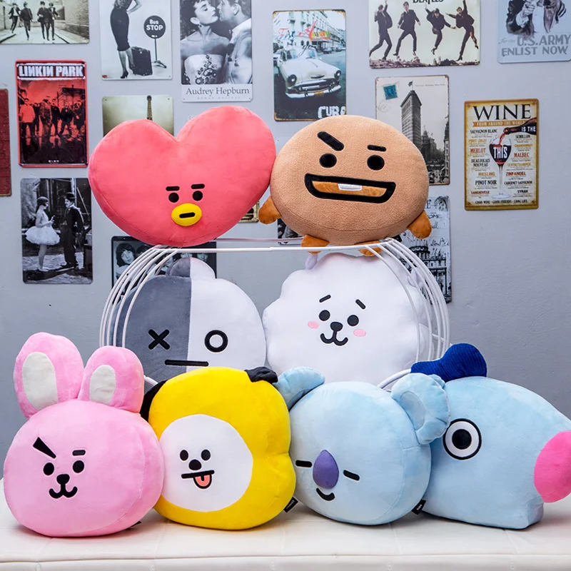 Comprar 35 cm Original BTS juguetes de peluche almohadas Kpop Bangtan niños Bt21