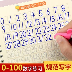 Liu PinTang – cahier de calligraphie 6 pièces/ensemble Pinyin/nombres/chinois/bâton/anglais pour enfants, Groove réutilisable, cahier de pratique 