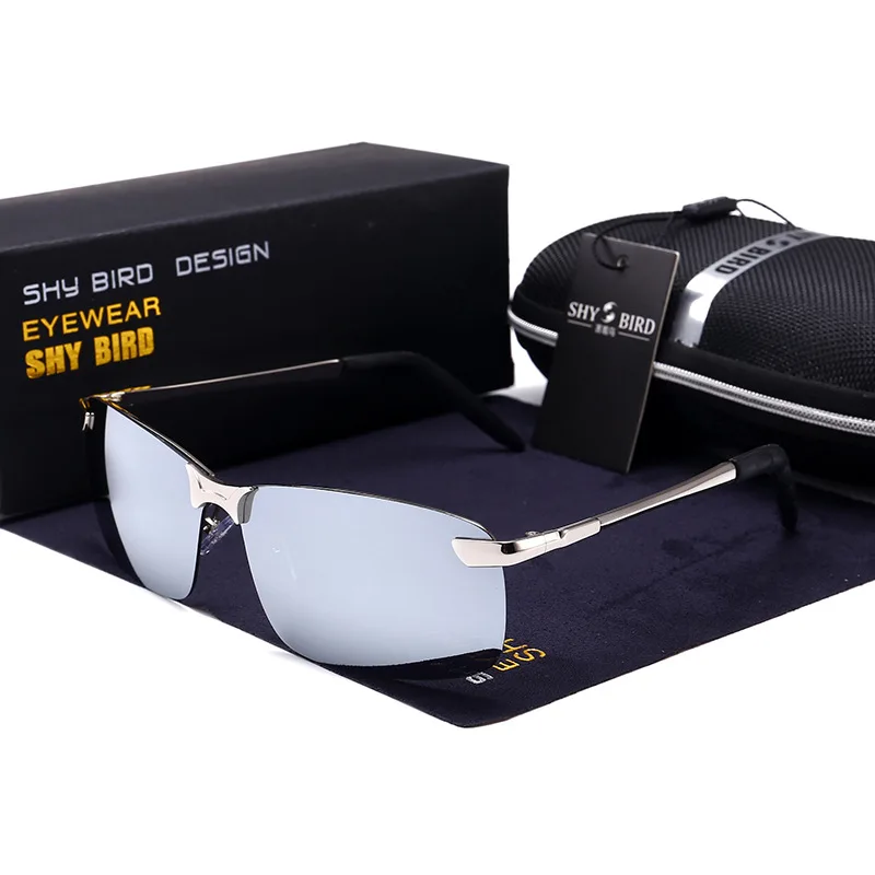 Новые унисекс поляризованные фотохромные мужские солнцезащитные очки с зеркальным покрытием для вождения, роскошные брендовые дизайнерские очки