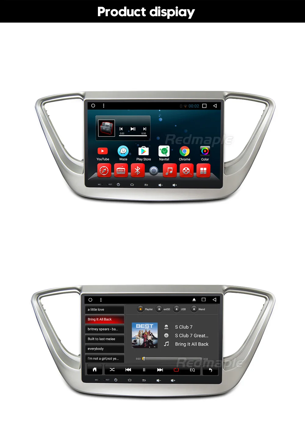 Clearance Android 8.1 Car DVD Player GPS Glonass Navigation Multimedia for Hyundai Verna 2017 Car PC Headunit Auto RDS Radio Audio Stereo 12