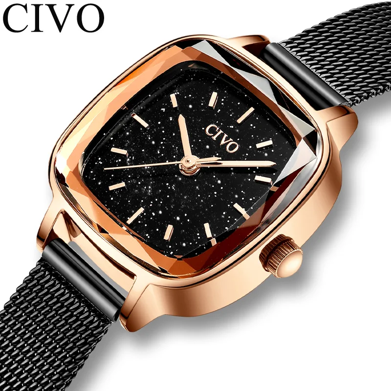 CIVO 2019 новые модные Лидирующий бренд часы женские водонепроницаемые наручные