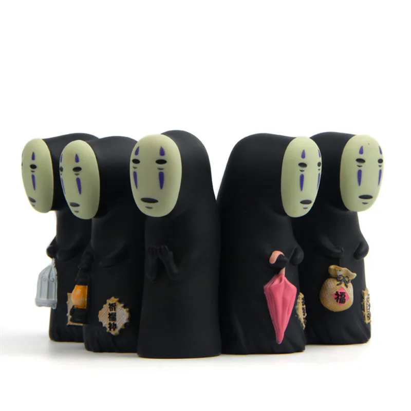 

Studio Ghibli Spirited Away No Face Man Model Action Figure Toys Miyazaki Hayao Anime Kaonashi Model 8cm Decoration Landscaping
