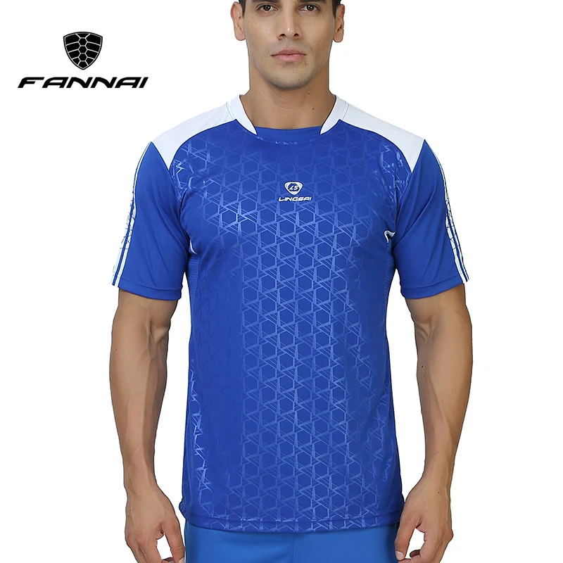 

FANNAI Sport t shirt men Tops Tees Running Shirt Men's T-shirt Training Badminton Short Sleeve Gym Fitness Soccer Jerseys