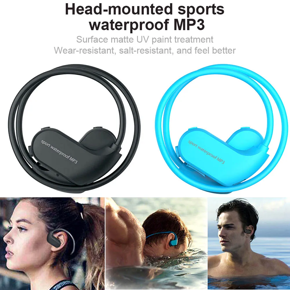 

IPX8 Waterproof Wearable MP3 Player MP3 Earphones for Running Swimming ING-SHIPPING