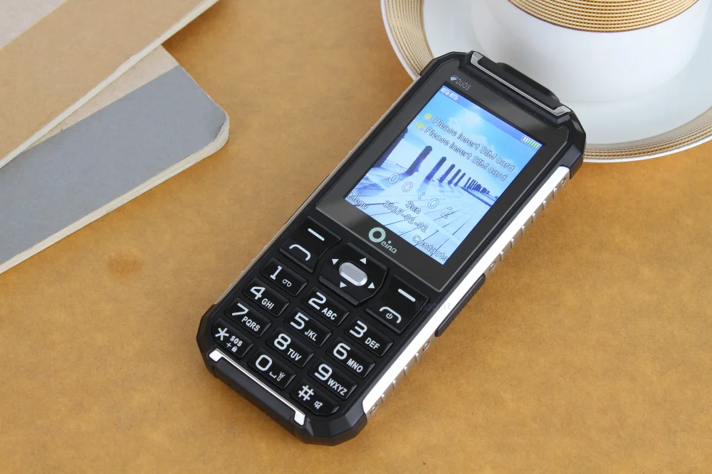 Оригинальный XP6000 двойной фонарик прочный мобильный телефон металлический