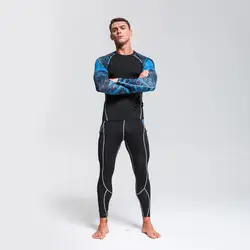 Новые подштанники костюм Термальность нижнее белье Для мужчин зимние Обучение Базовый Слой Комплект компрессионного белья быстрое