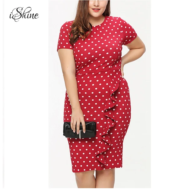 Red Bodycon Midi Dress