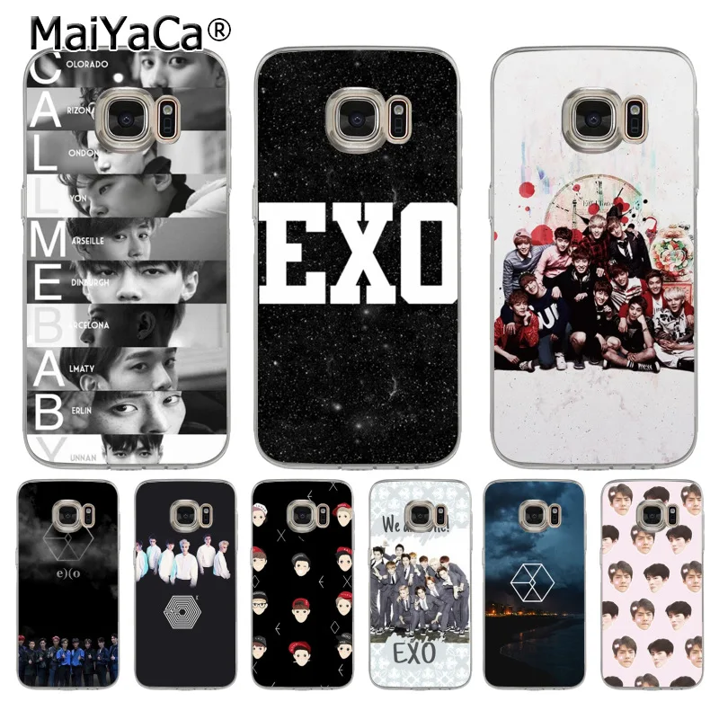 MaiYaCa pop exo Lucky een Colorful Phone Accessories Case for samsung galaxy s7 s6 edge plus s5 s9 s8 case | Мобильные телефоны и