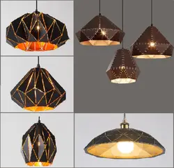 Промышленный ретро геометрический кованый подвесной светильник винтажная технология комбинированная металлическая креативная Ретро
