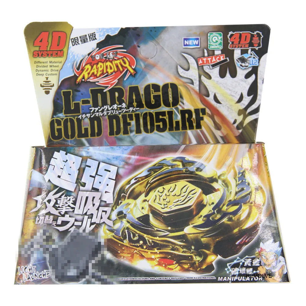 L-Drago Destructor Destruction Gold Armored Spinning Top STARTER SET w/Launcher Ripcord 4D System Drop Shopping | Игрушки и хобби