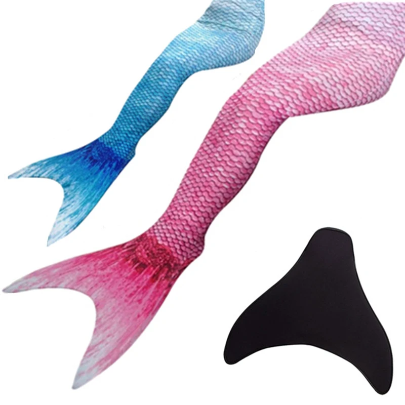Zeemeerminnen Staart Met Monofin Kids Girls Mermaid Tails With Mono fin Swimm Fairy Mermaid Costume font