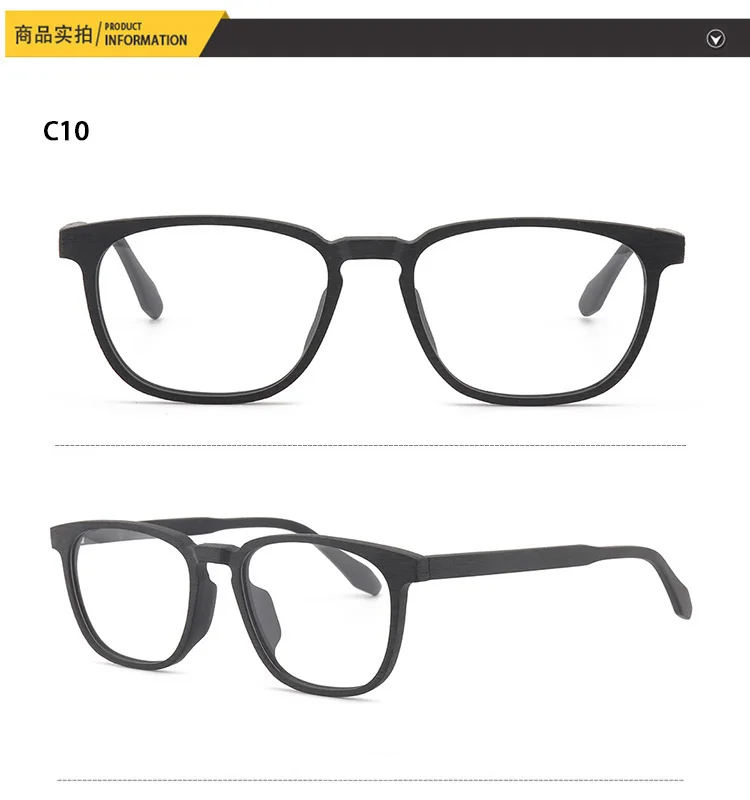 Деревянная оправа для очков в стиле унисекс, брендовые дизайнерские очки рамки с прозрачными стеклами винтажные оптические очки для мужчин и женщин