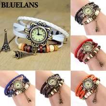 Eiffel Tower Ladies Watches Hot Vintage Women’s Quartz Leather Bracelet Wrist Watch 1N5S New Design 5D9L 6XWY