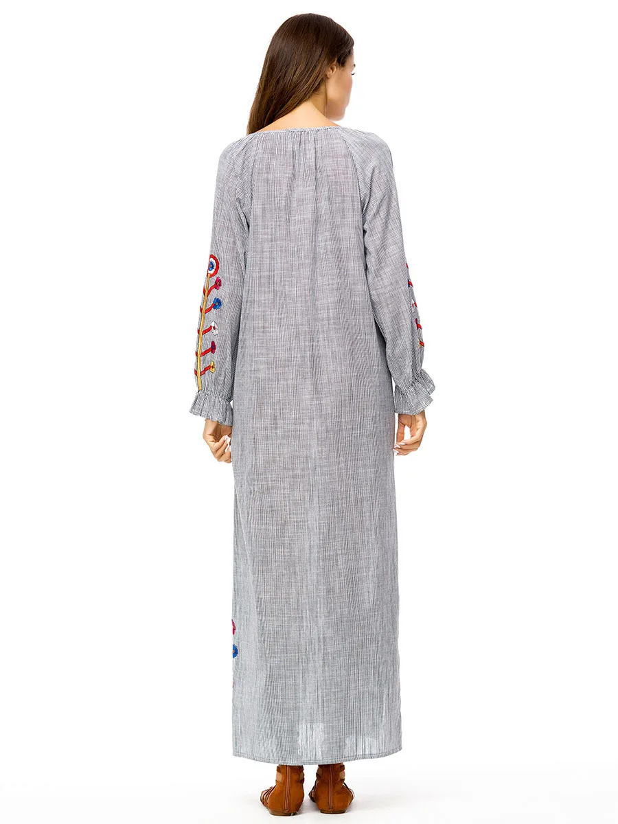 Мусульманский Арабский Кафтан Дубай Абая Ближний Восток исламский кафтан марокканский кафтан платье индонезийский Турция одноцветное Повседневное платье Femme