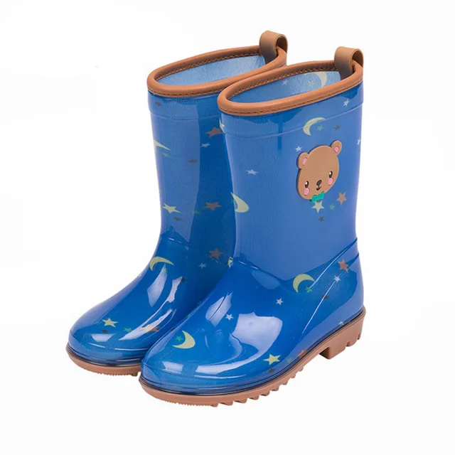 Child Rain Boots Kids Antislip Big Children Shoes Rainboots Boys Girls