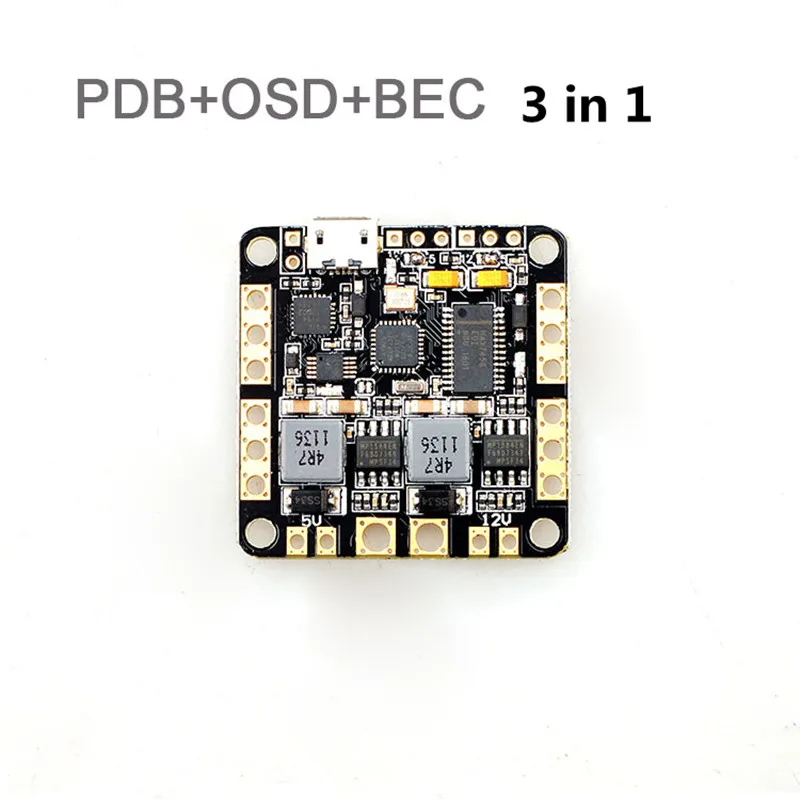 3 в 1 распределительная плата питания OSD BEC 2-6S 5 12 В 3A для CC3D/Naze32 SP Racing F3 Контроллер