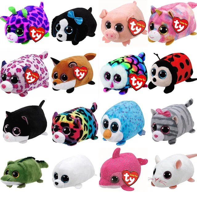 TY Beanie Boo teeny ty Plush Icy the Seal Snake Unicorn Dog Cat 9cm Ty