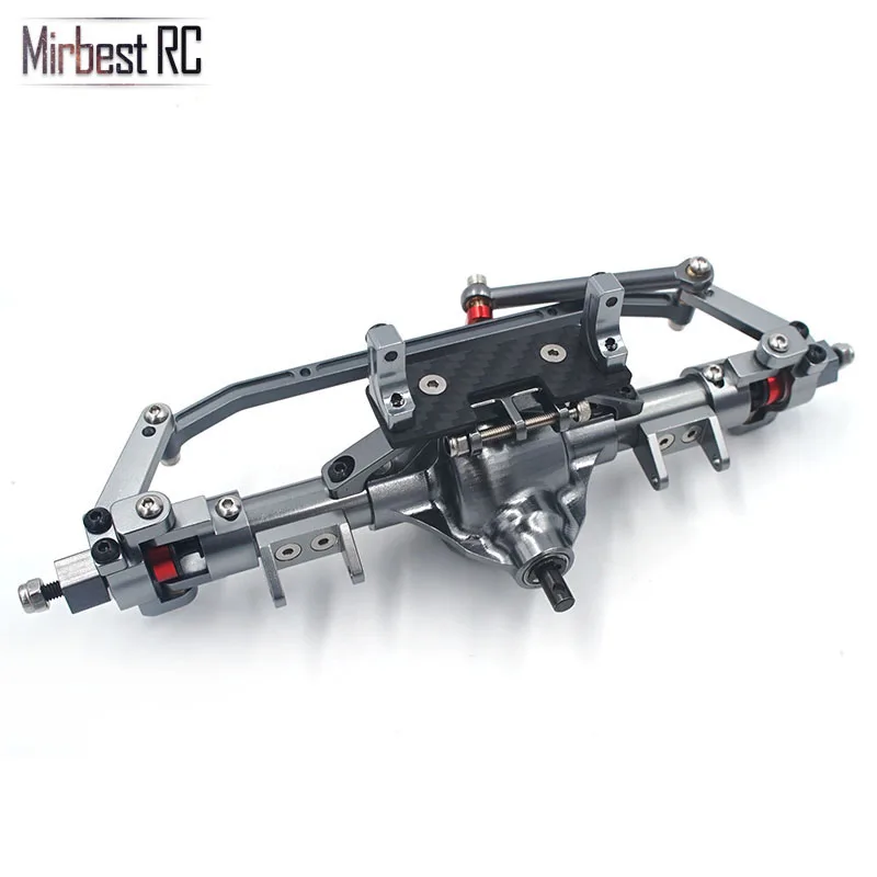 Billige Rc Auto Komplette Legierung Vorder Und Hinterachse Mit Arm CNC Gefräste Für 110 Rc Crawler AXIAL SCX10 D90 RC 4WD