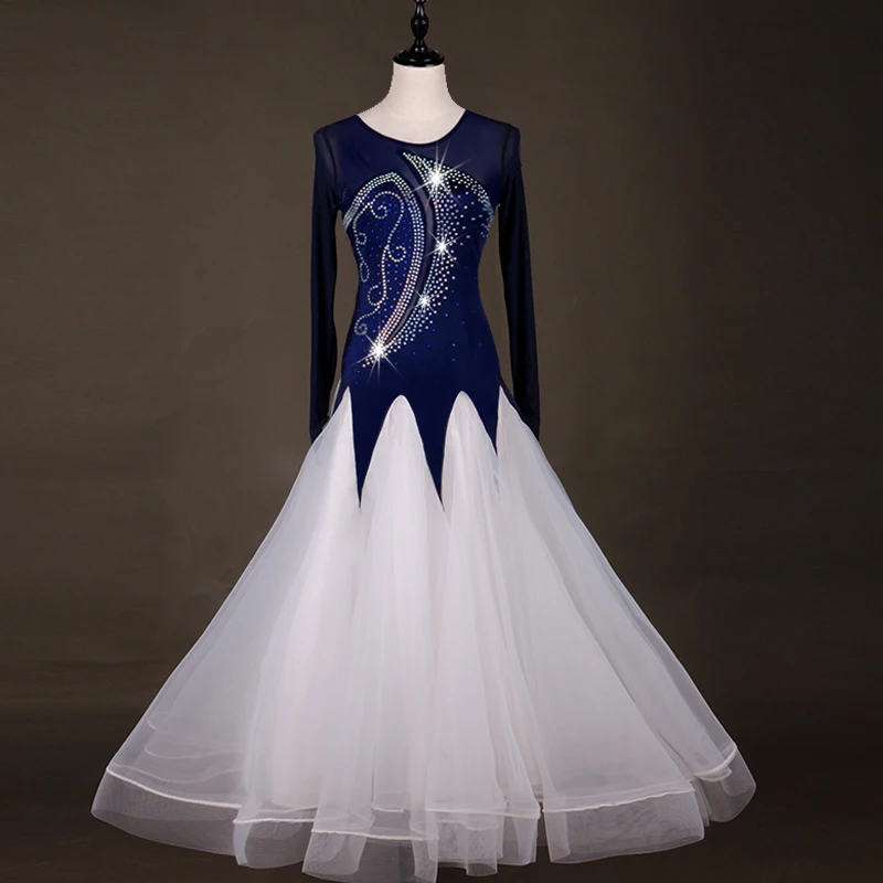 Настраиваемый размер платья для конкурса бальных танцев стандартное бальное платье для женщин вальс стандартные танцевальные платья