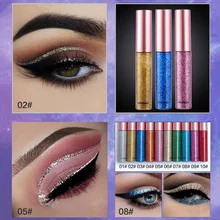 Профессиональный макияж жидкая косметика для блестящего блеска карандаш для подводки глаз для женщин новая Корейская подводка для глаз мерцающий