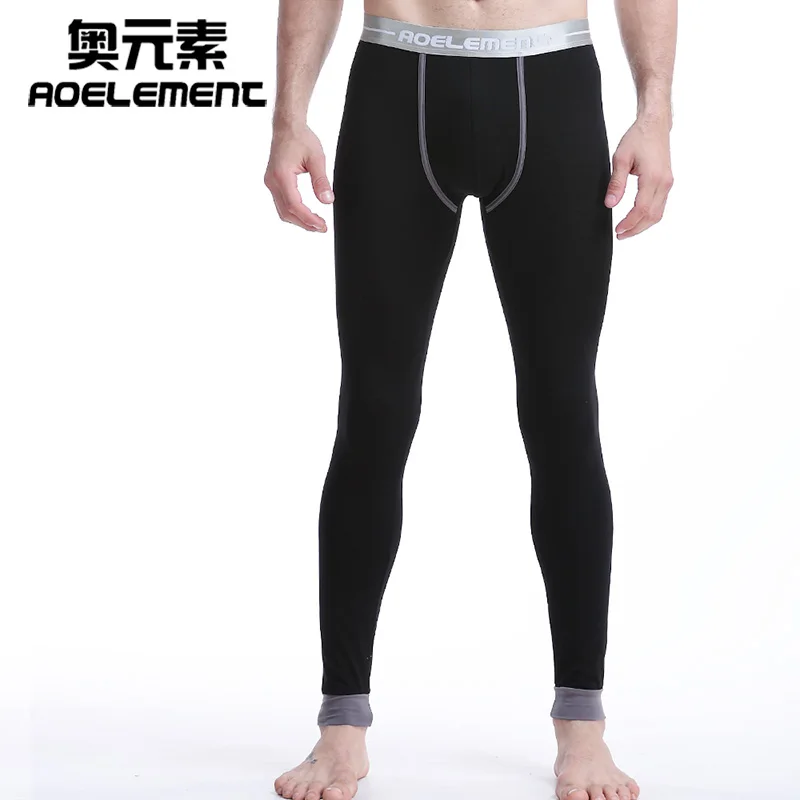 Men's autumn pants single thin section tight trousers warm pants Slim leggings Slim cotton long john men thermal mens bottoms