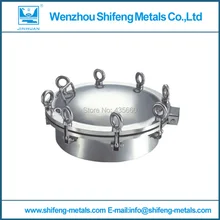 200mm Food grade stainless steel 304 round manhole cover/manway pressure 3bar
